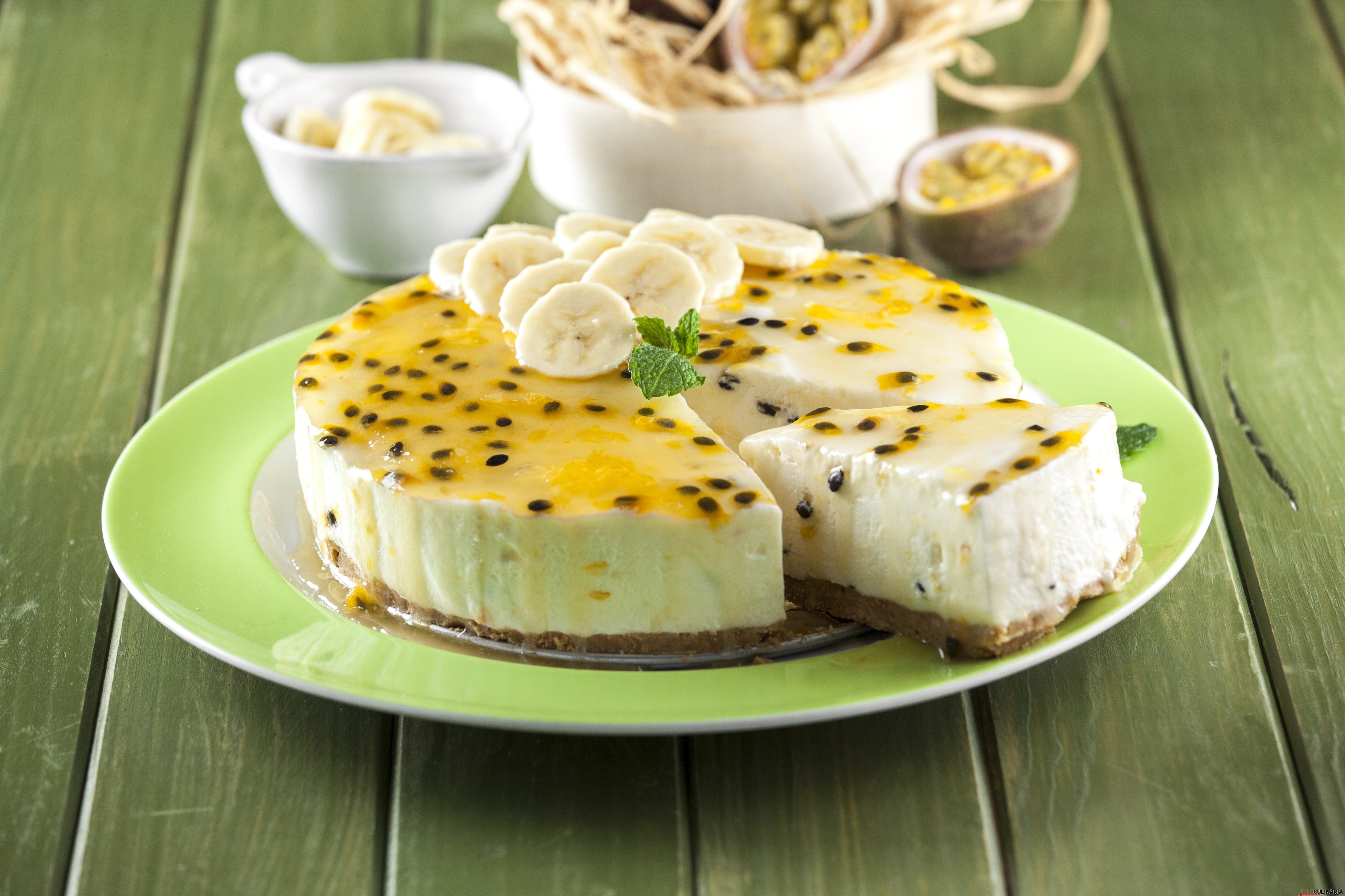 Semifrio de maracujá e banana