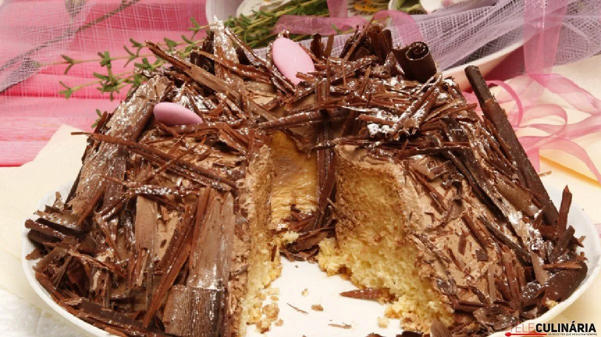 Ninho da Páscoa de chocolate
