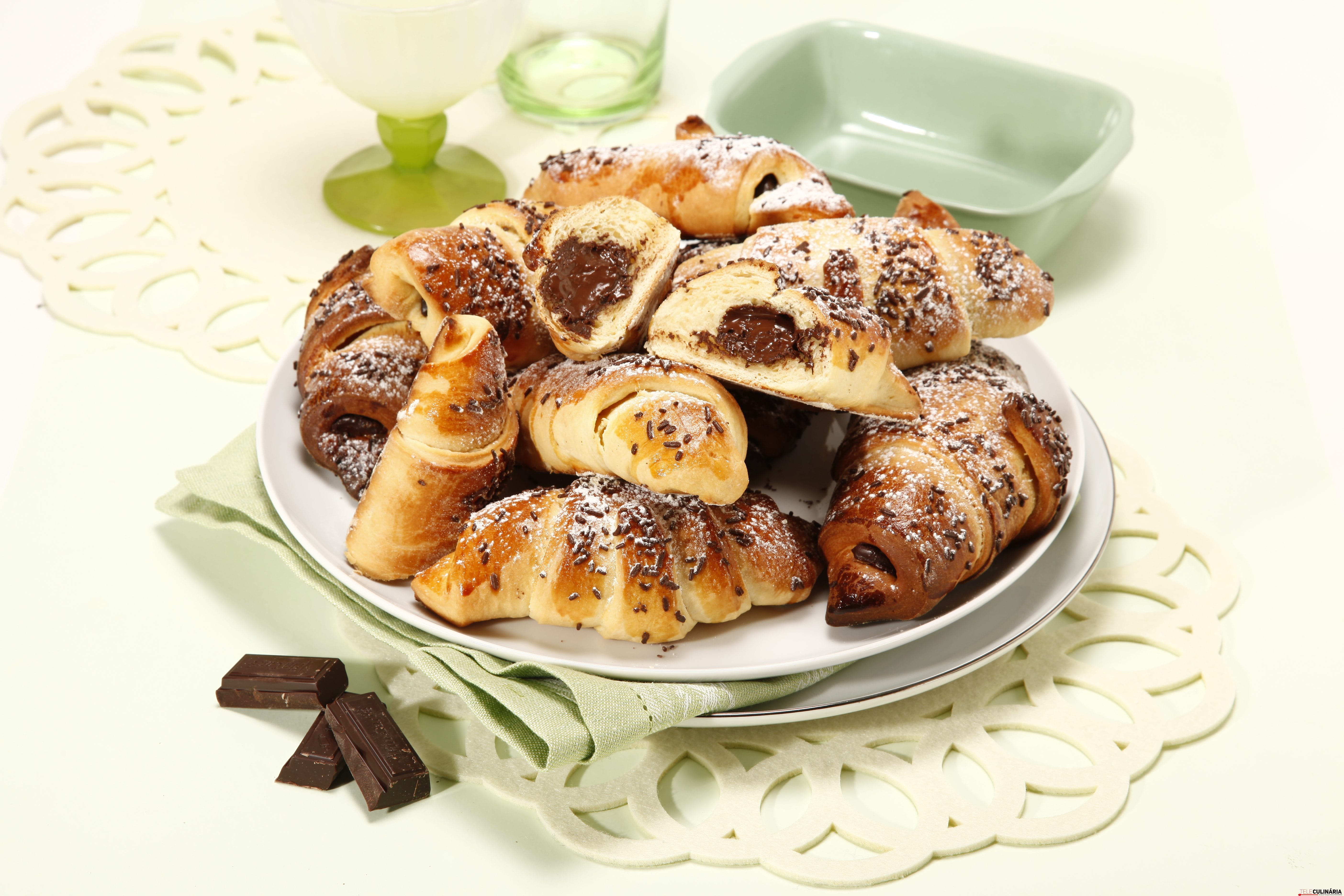 Croissant de chocolate