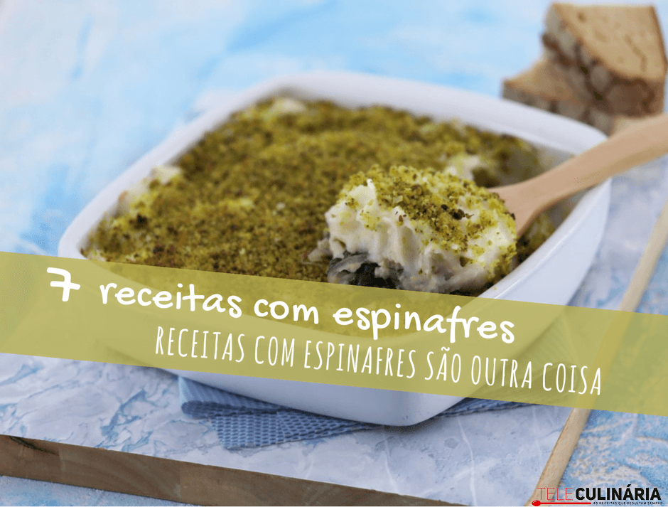 7 receitas com espinafres