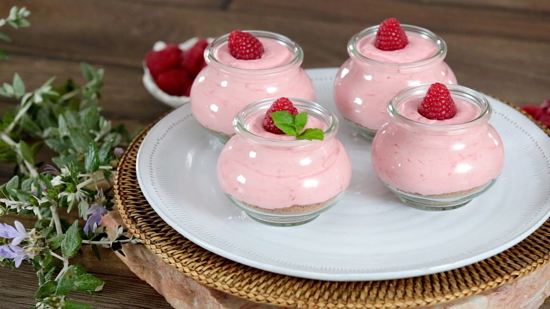 Mousse de framboesa
