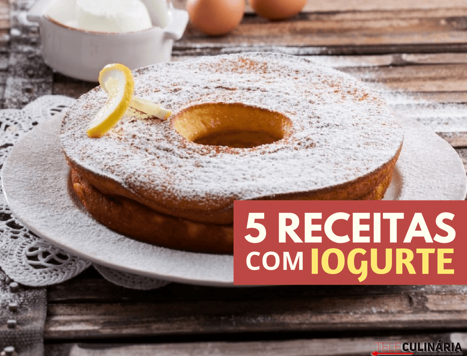 5 receitas com iogurte