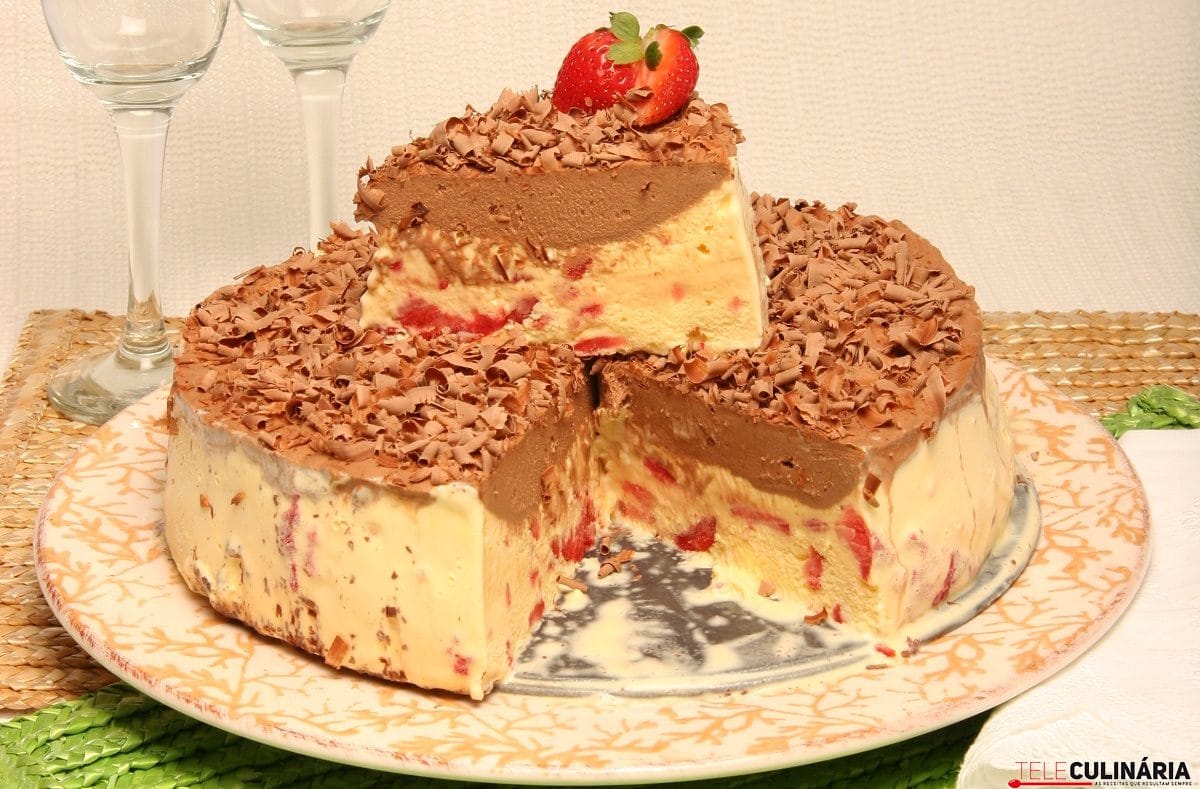 Delicia gelada baunilha TeleCulinária