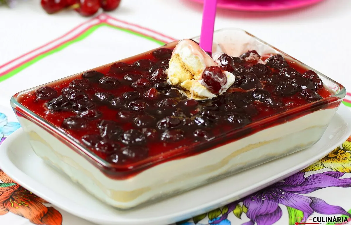 Receita de semifrio de cerejas