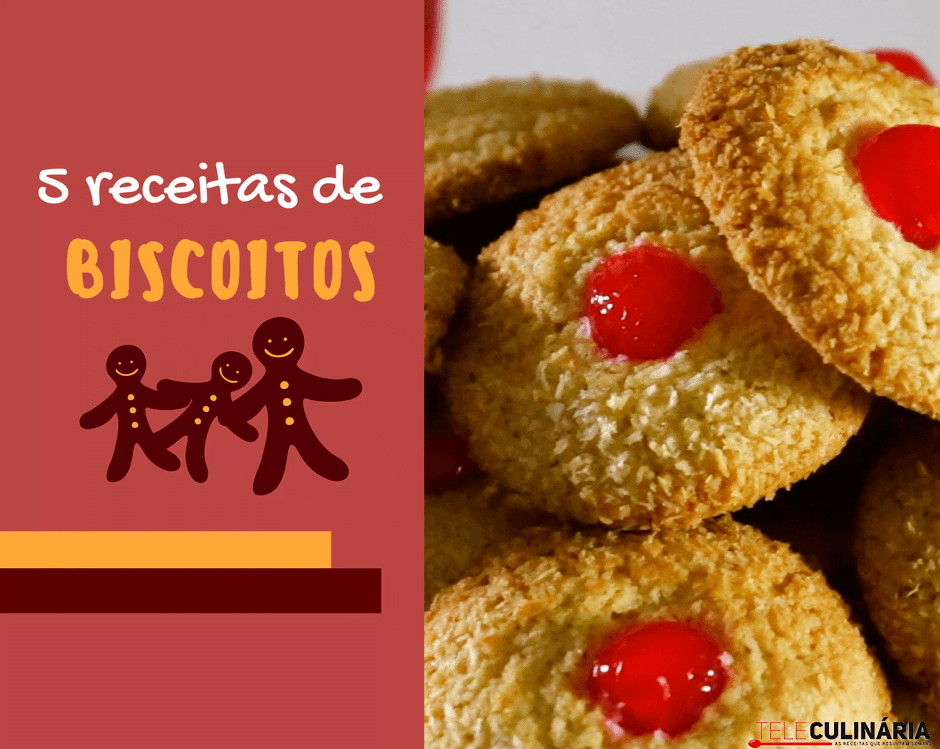 5 receitas fáceis de biscoitos