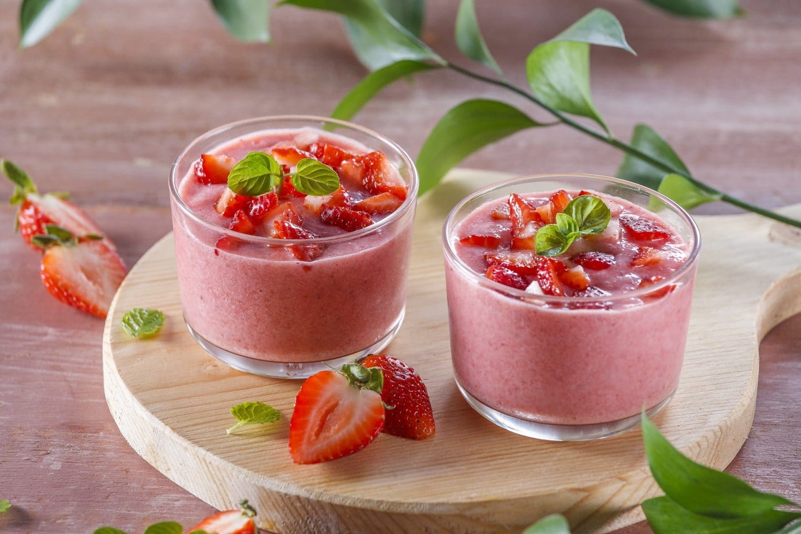 Mousse de morango