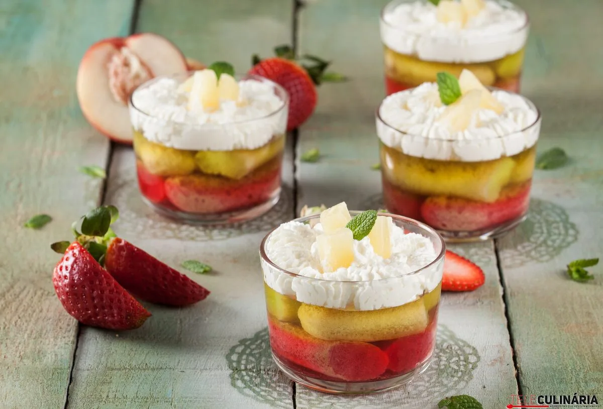 Doce fresco de gelatina