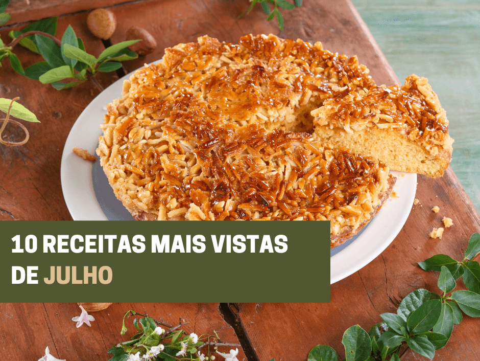 10 receitas mais vistas de Julho
