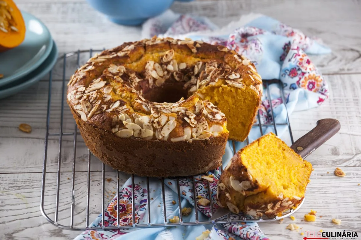 bolo de abobora e amendoa