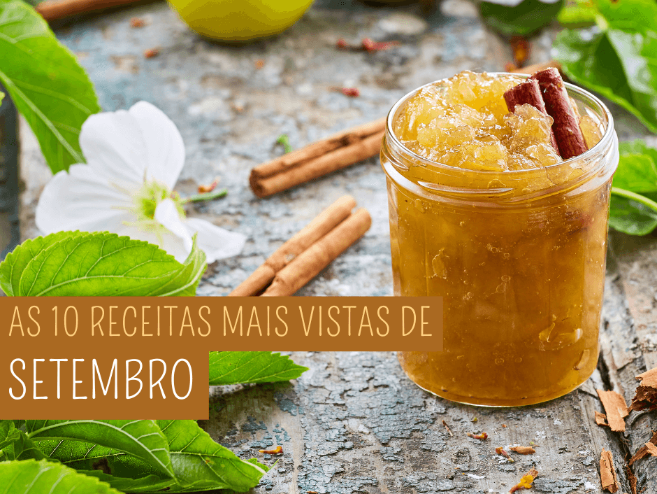 As 10 receitas mais vistas de Setembro
