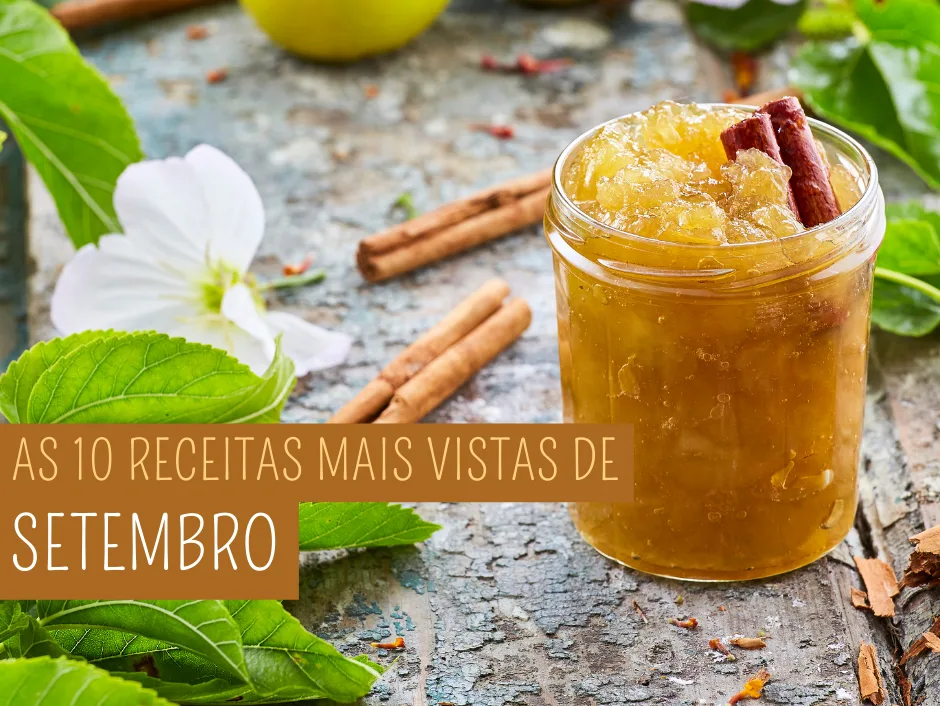 As 10 receitas mais vistas de Setembro