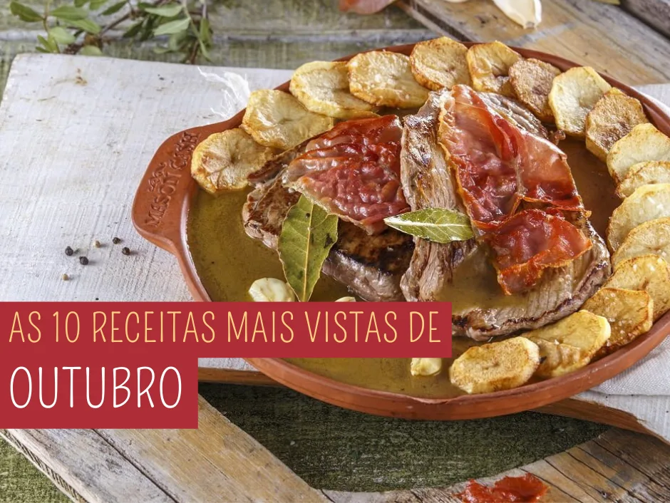 As 10 receitas mais vistas de Outubro