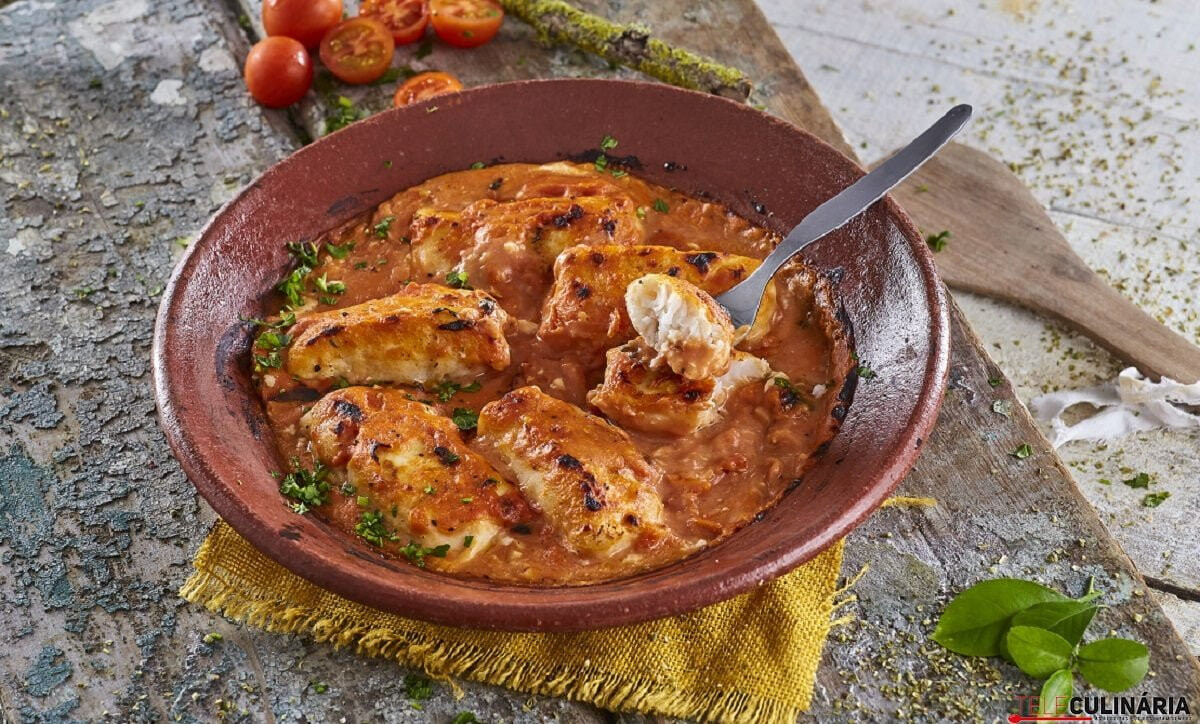 Pescada gratinada - receita fácil e rápida