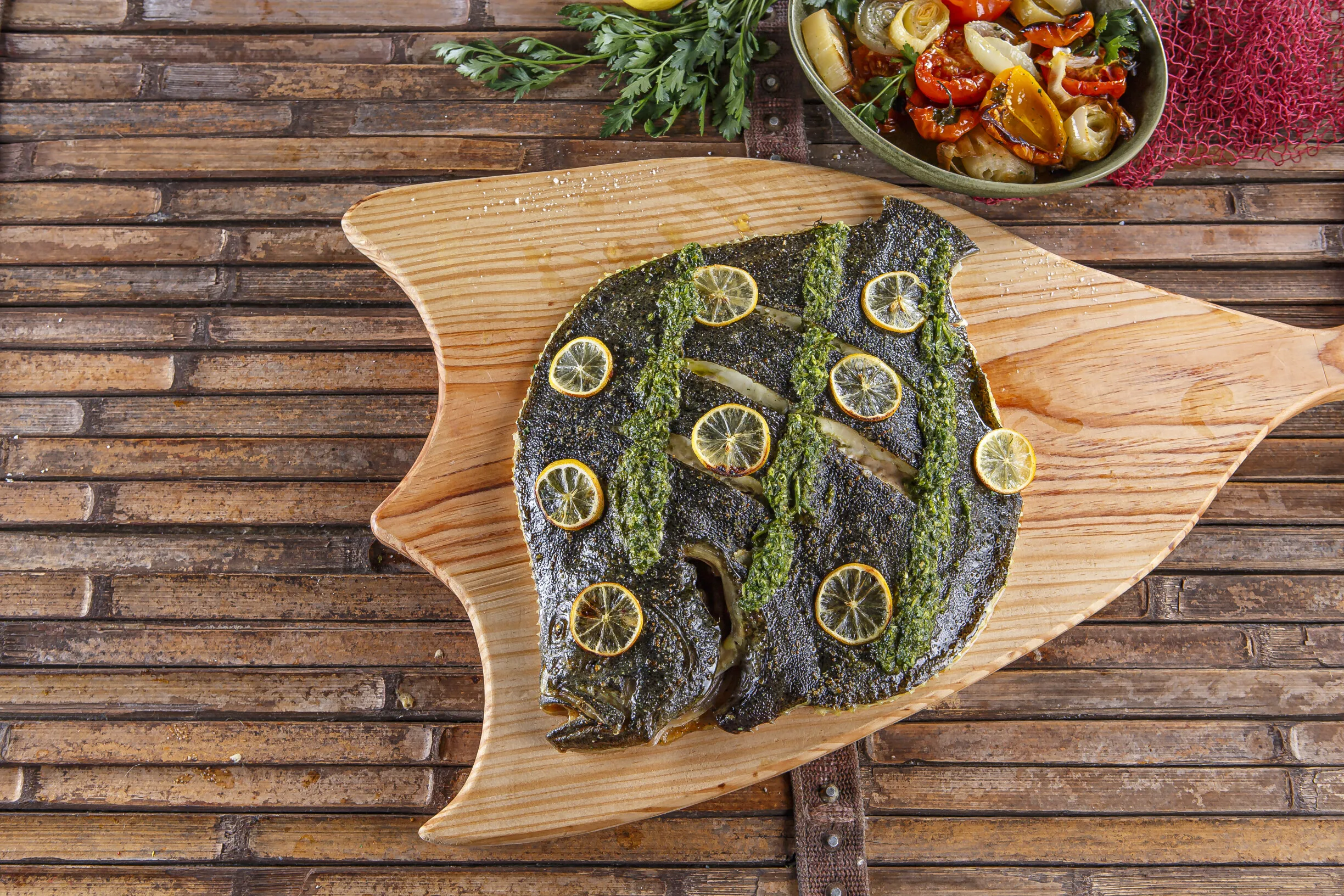 Pregado assado no forno