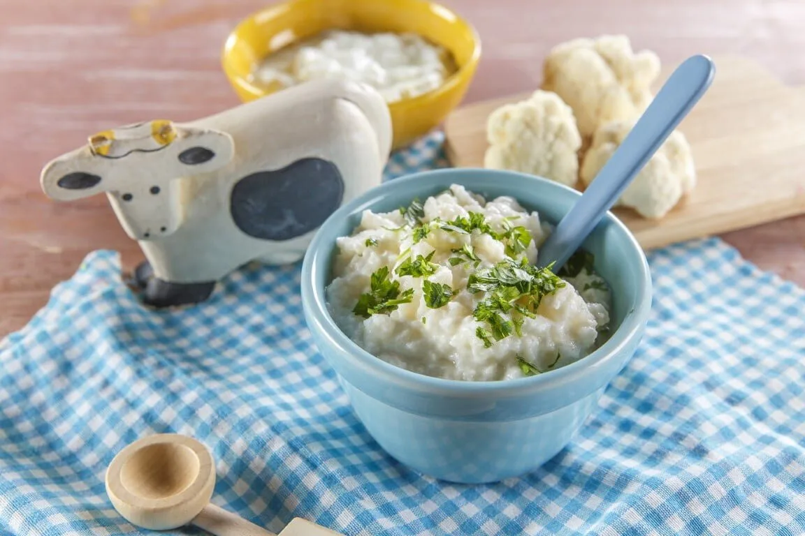 Couve-flor com iogurte (bebé a partir dos 9 meses)