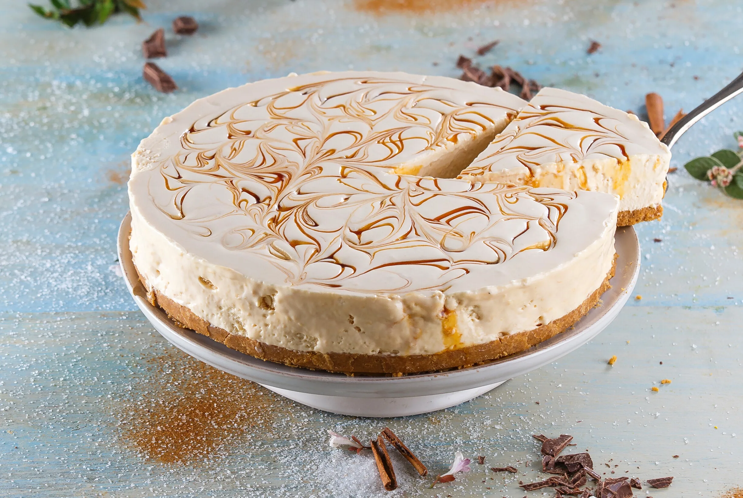 Semifrio de caramelo fácil