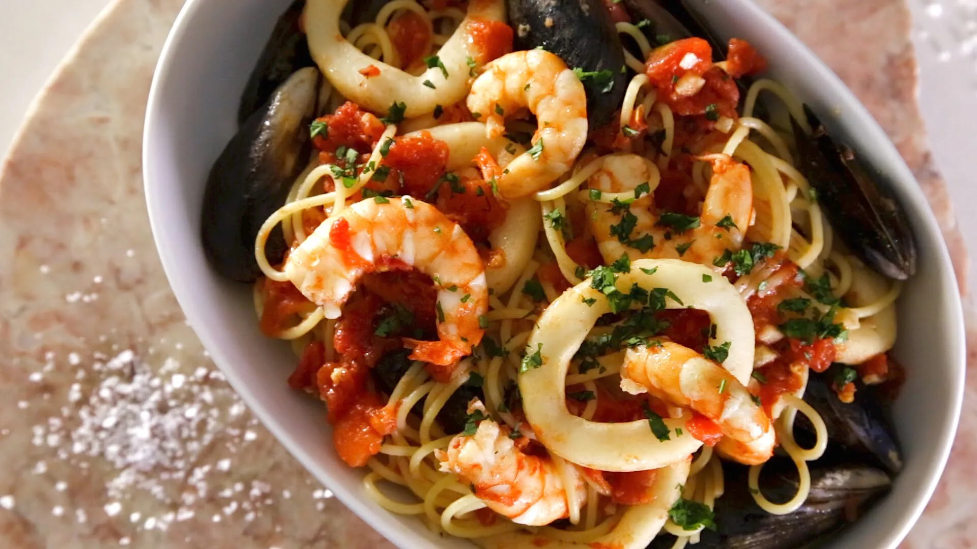 Esparguete à marinheira