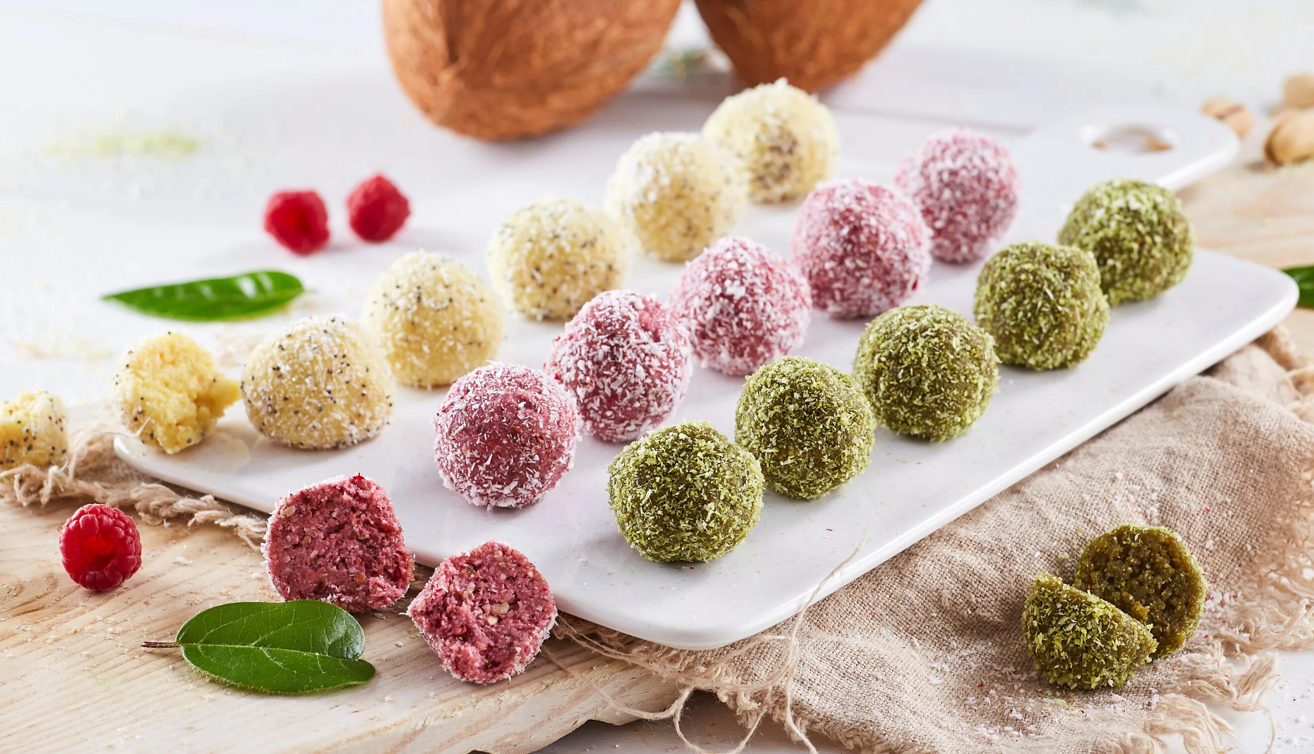 Bolinhas energéticas de verão