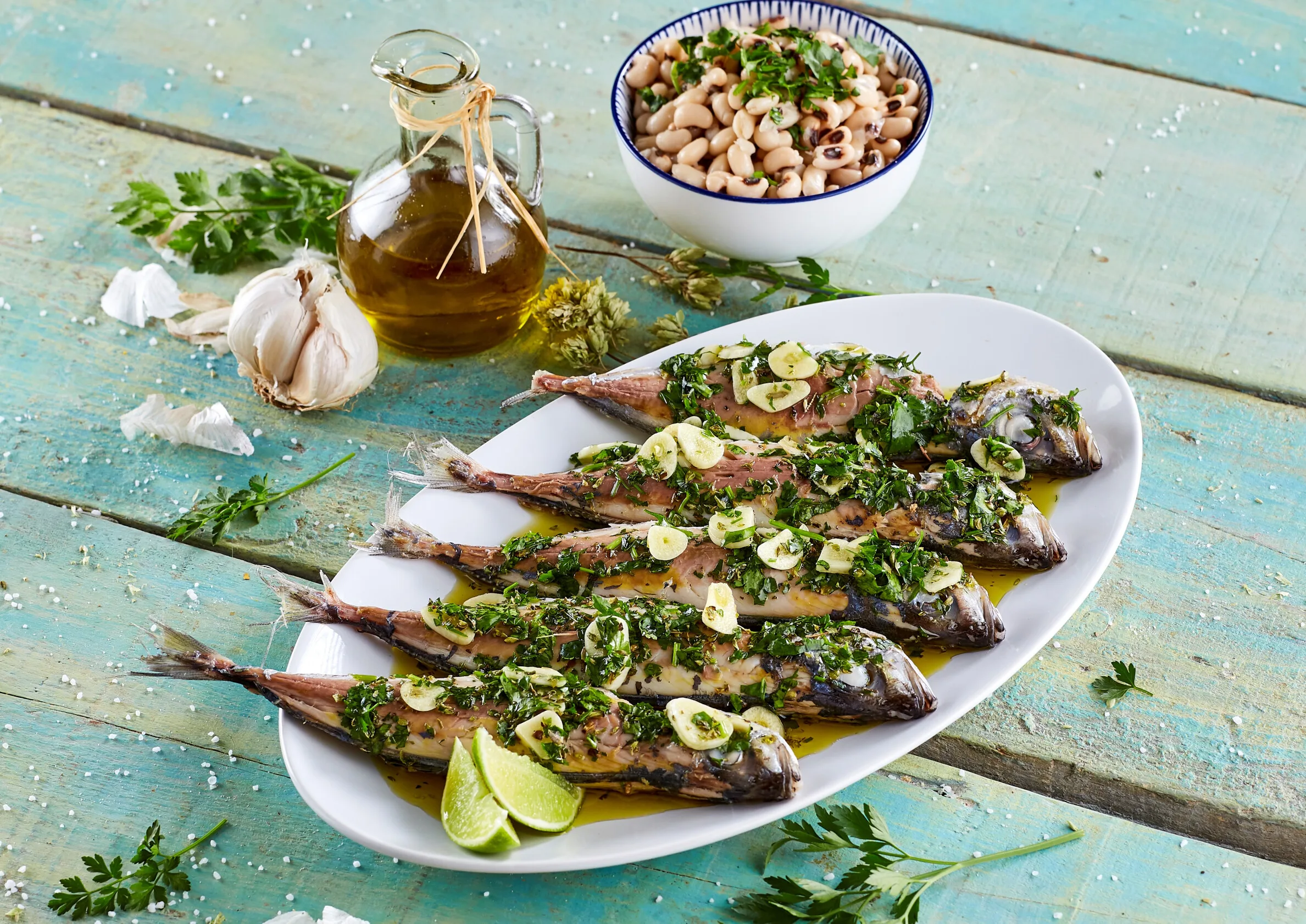 Carapaus alimados à algarvia