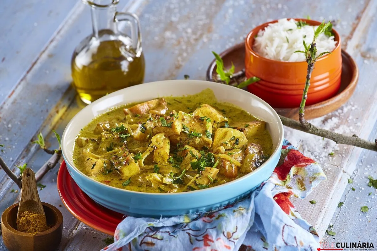 Caril de tentáculos de pota