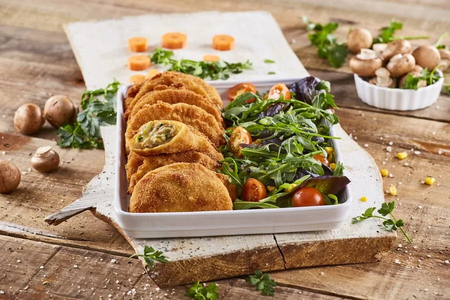 Rissóis de cogumelos