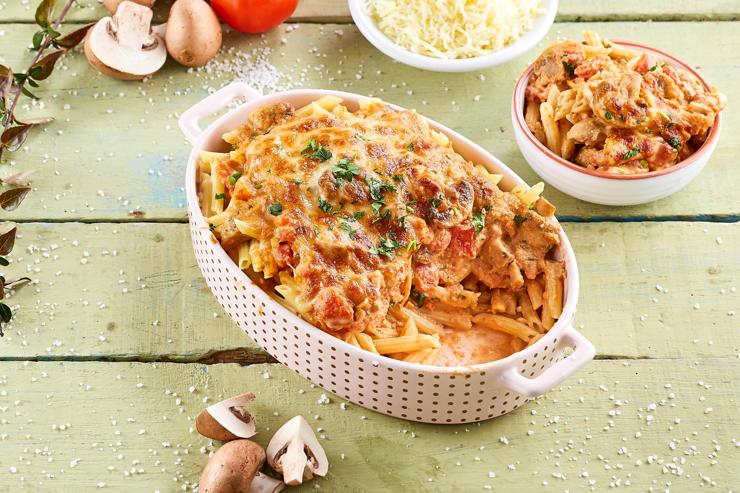 Massa gratinada de sapateira