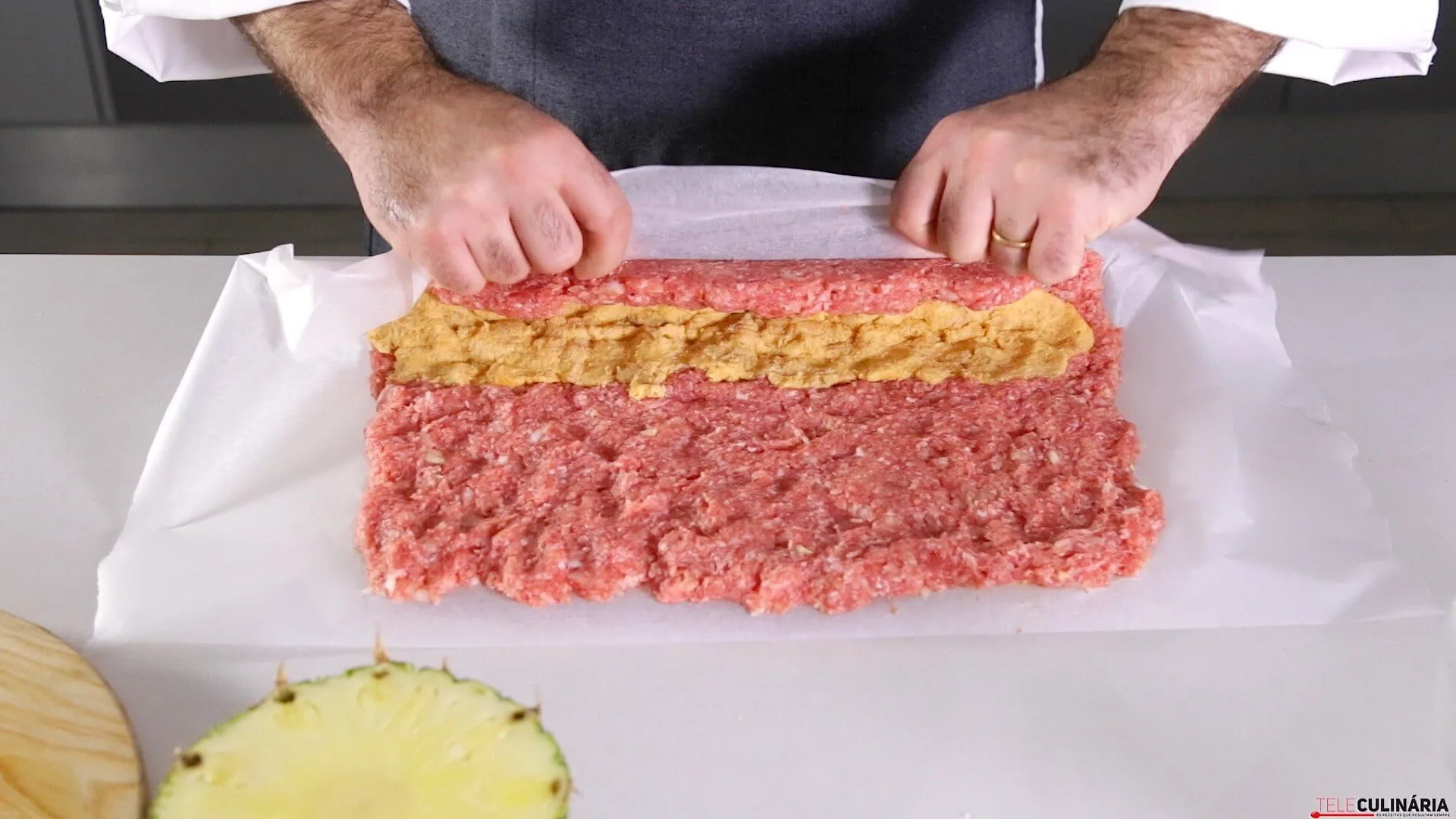 Rolo de carne recheado