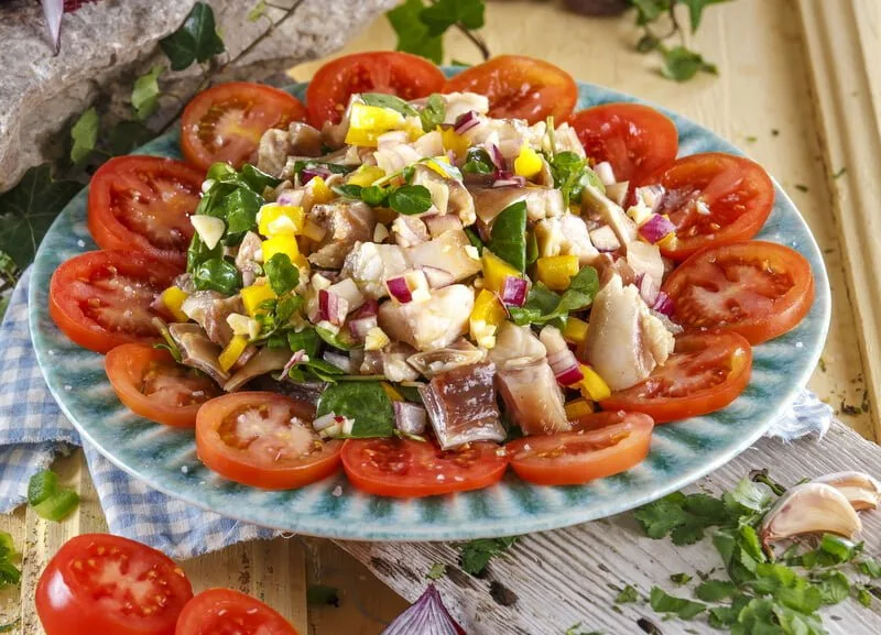 Salada de orelha em vinagrete