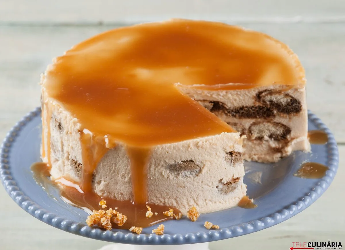 Semifrio de caramelo