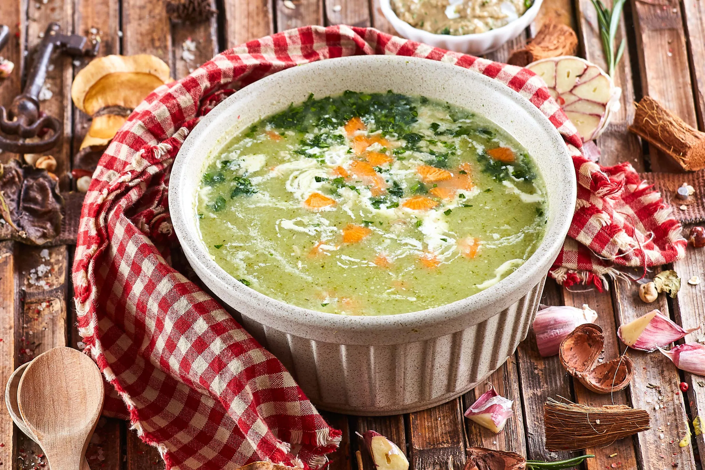 Creme de brócolos com cenoura