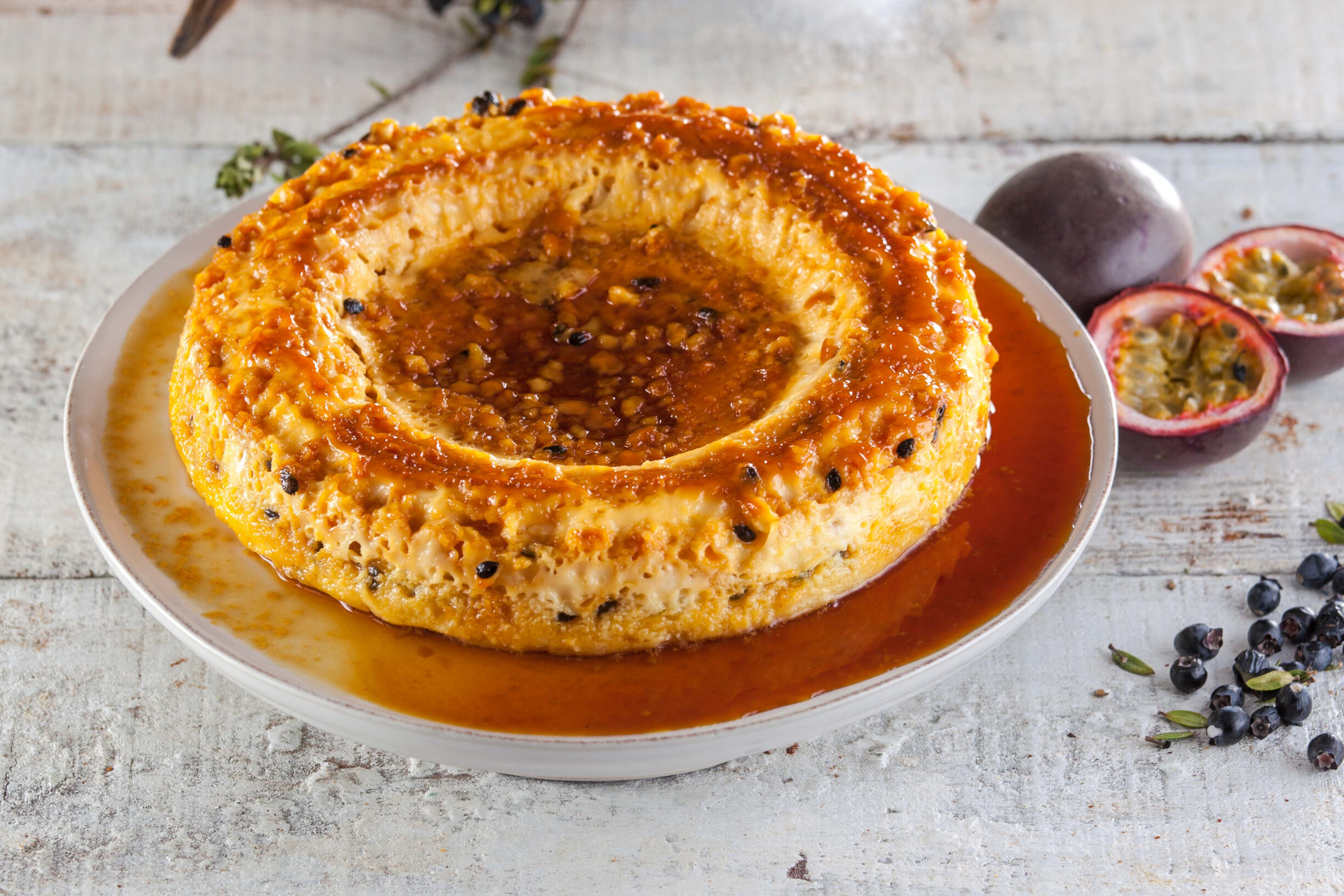 Pudim de maracujá da Madeira