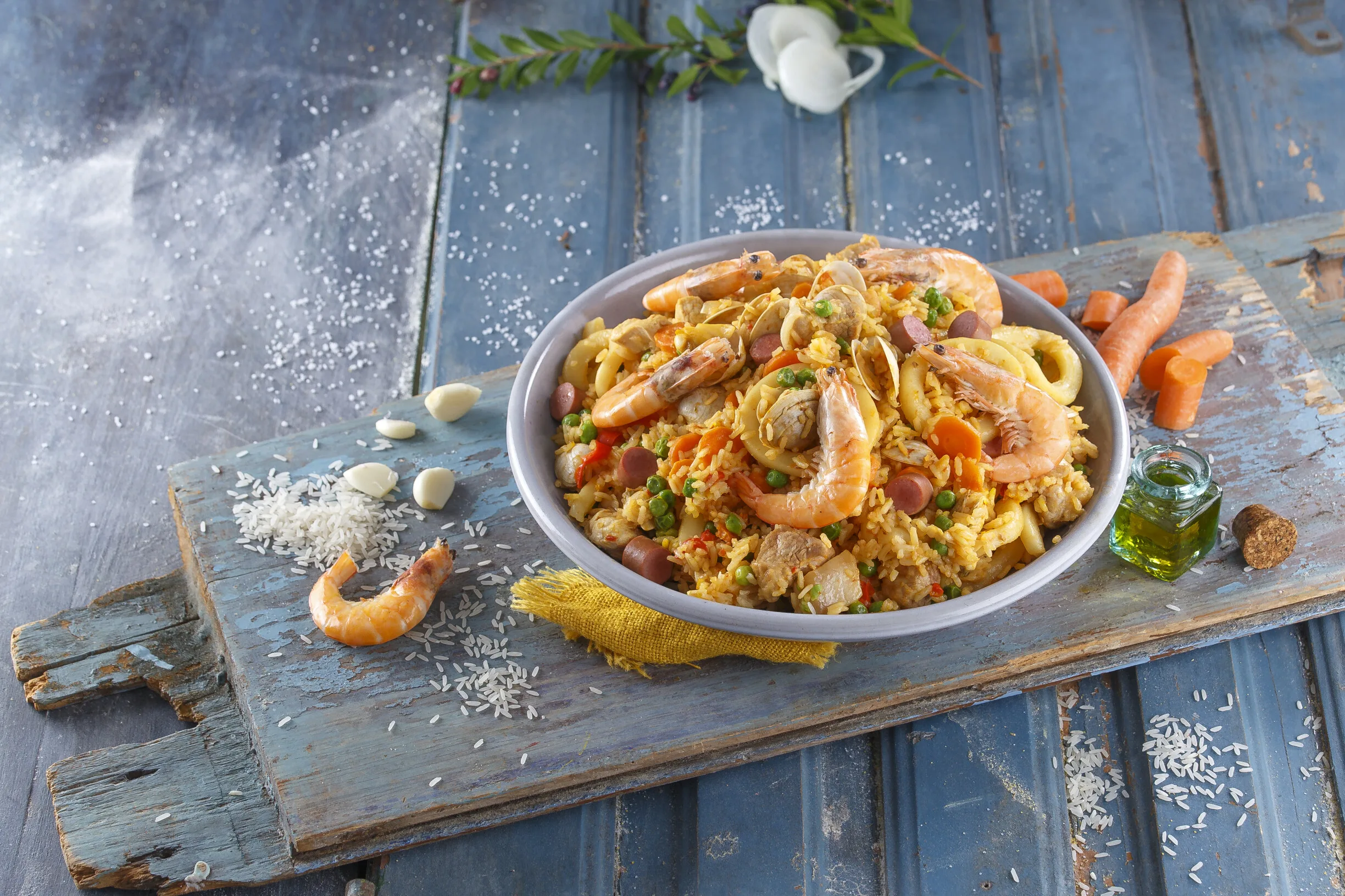 Receita de arroz à valenciana