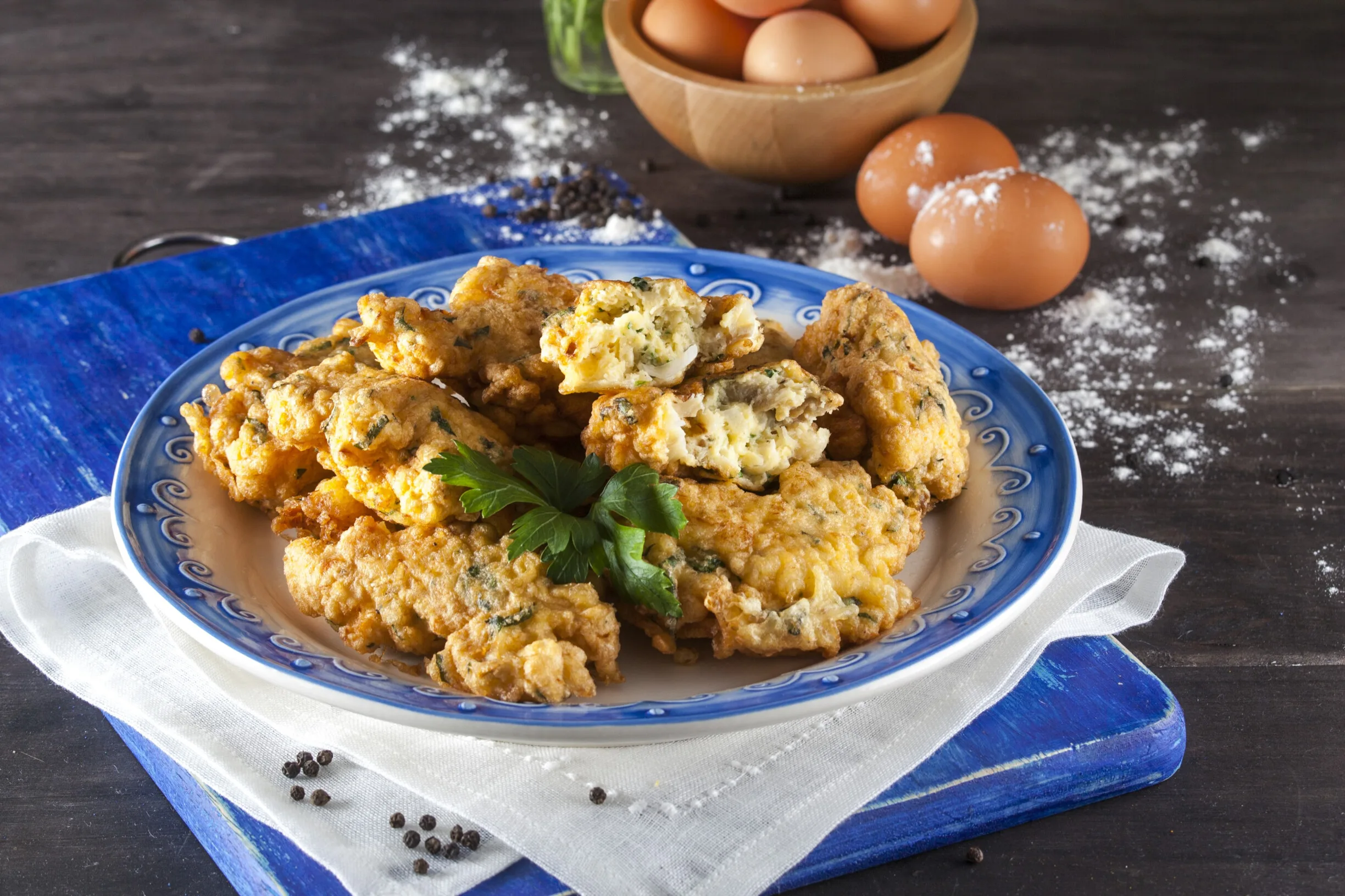 Pataniscas de bacalhau - receita fácil