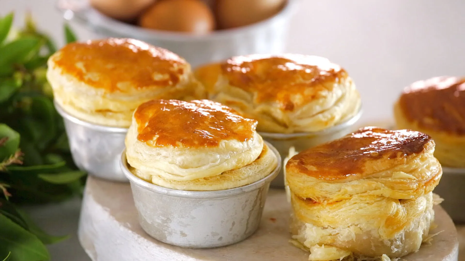 Empadas rústicas de galinha