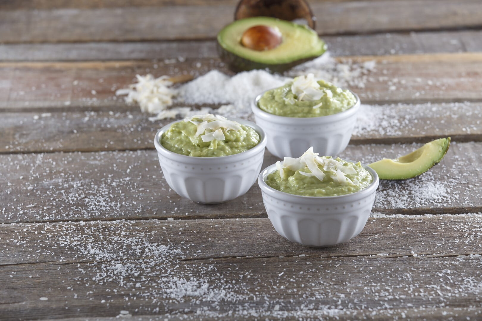 Cremoso de coco e abacate