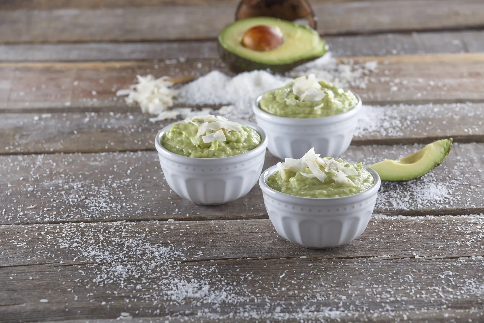 Cremoso de coco e abacate