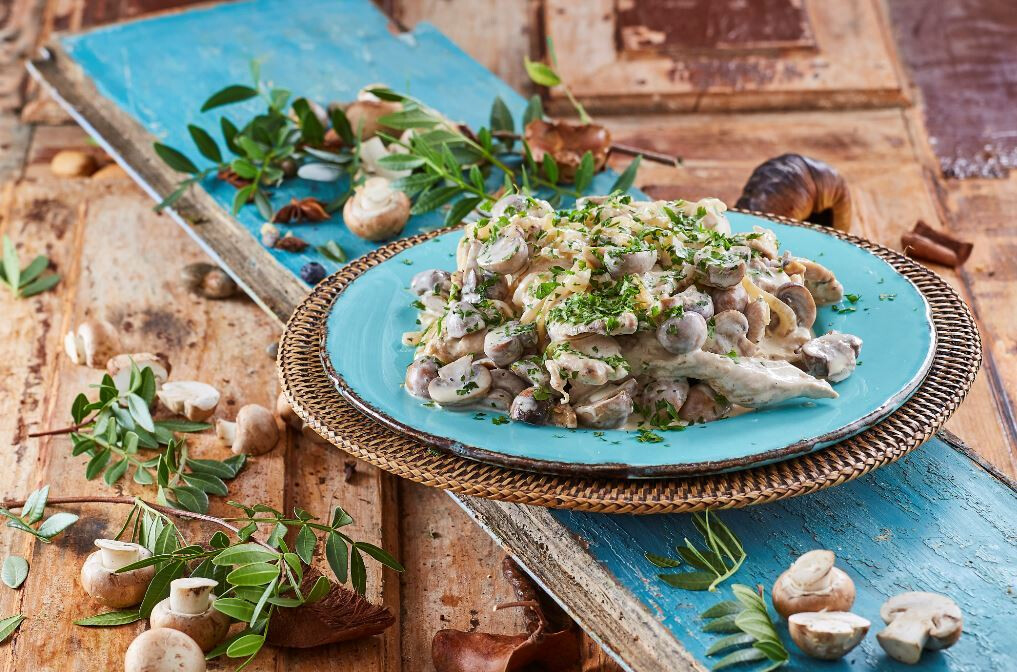 Bifes de peru com natas