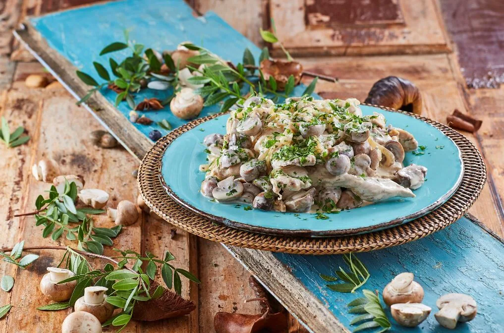 Bifes de peru com natas