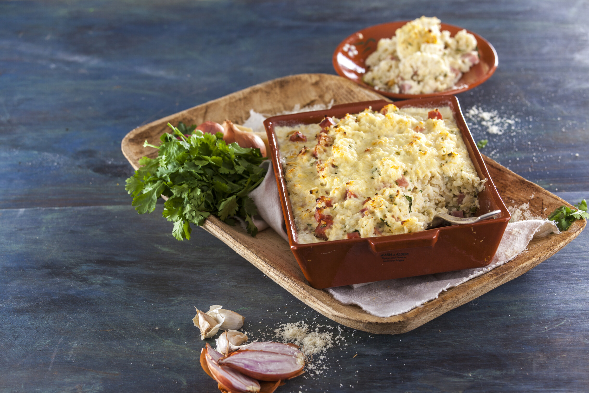 Arroz de frango com queijo