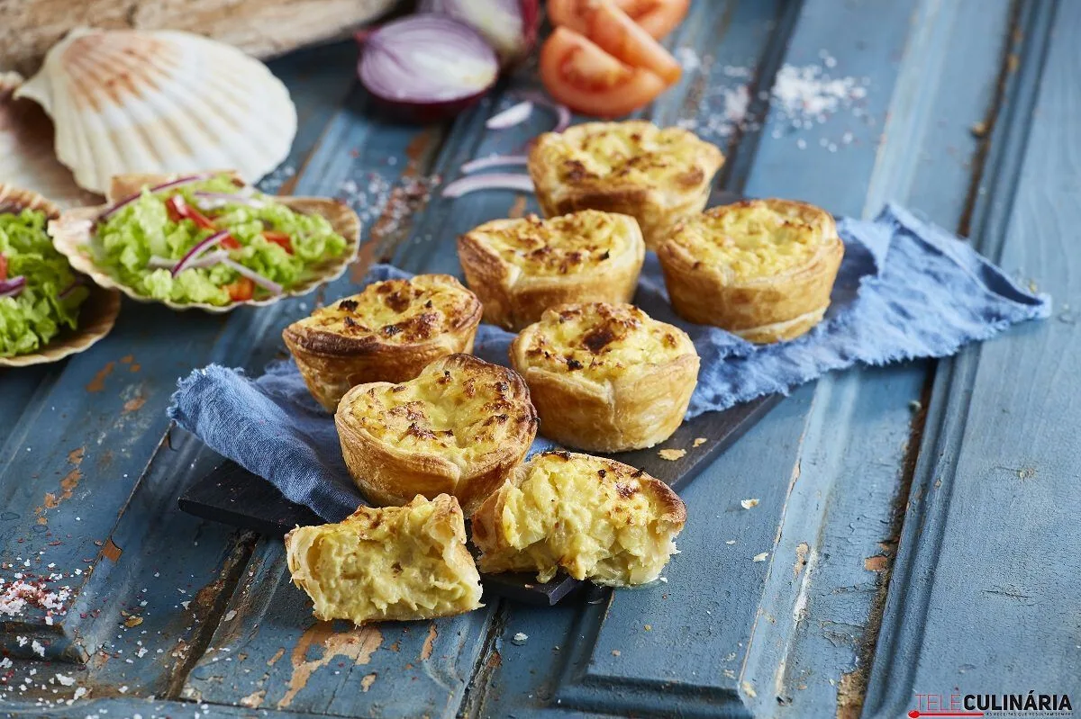 Pastéis de nata de bacalhau