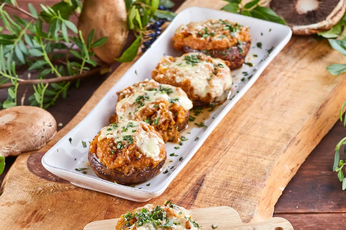 Cogumelos com farinheira