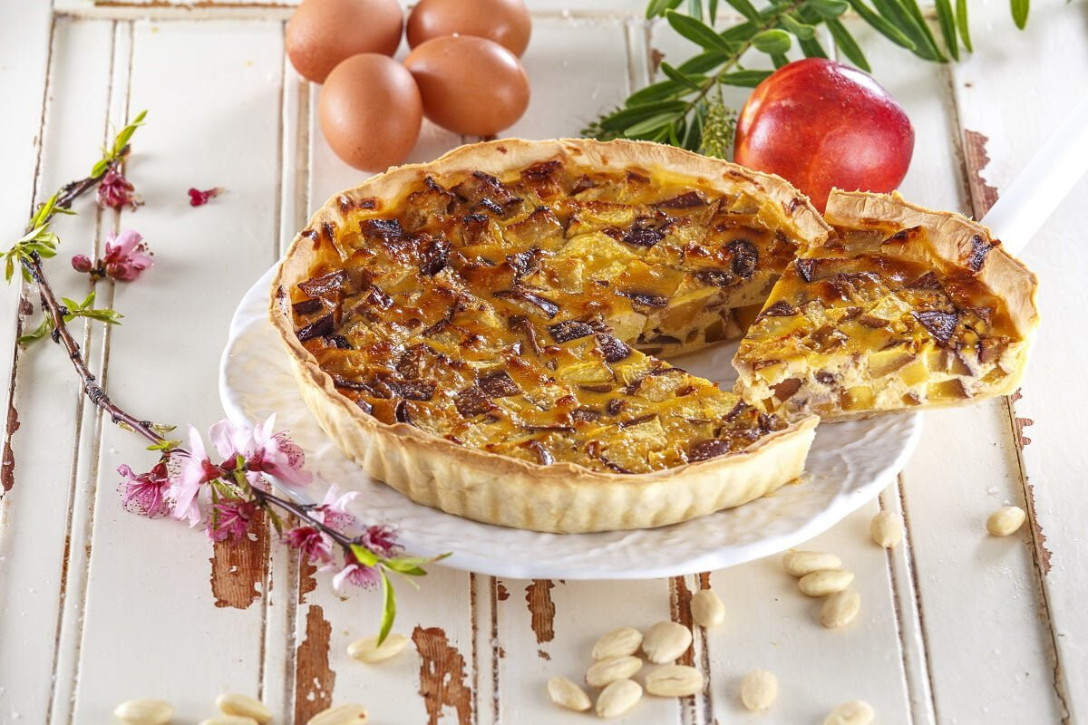 Tarte de nectarinas