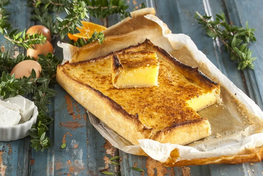 Tarte de queijo fresco