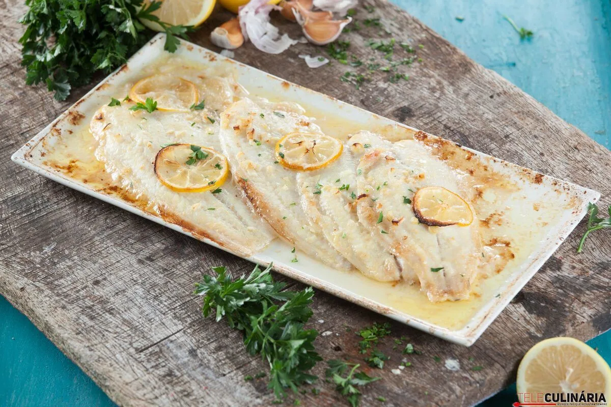 Filetes no forno com limão