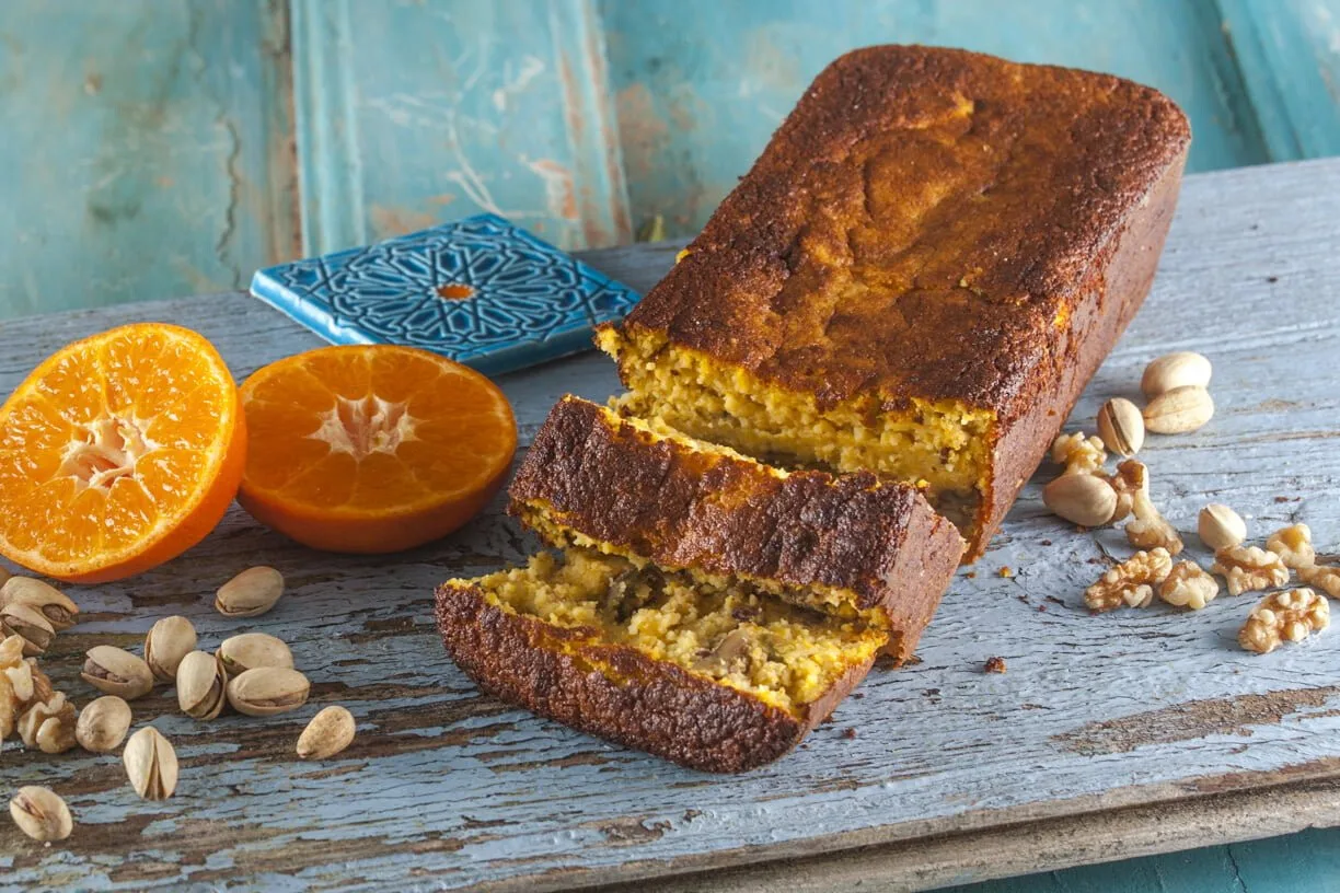 Bolo de tangerina e damascos (Turquia)