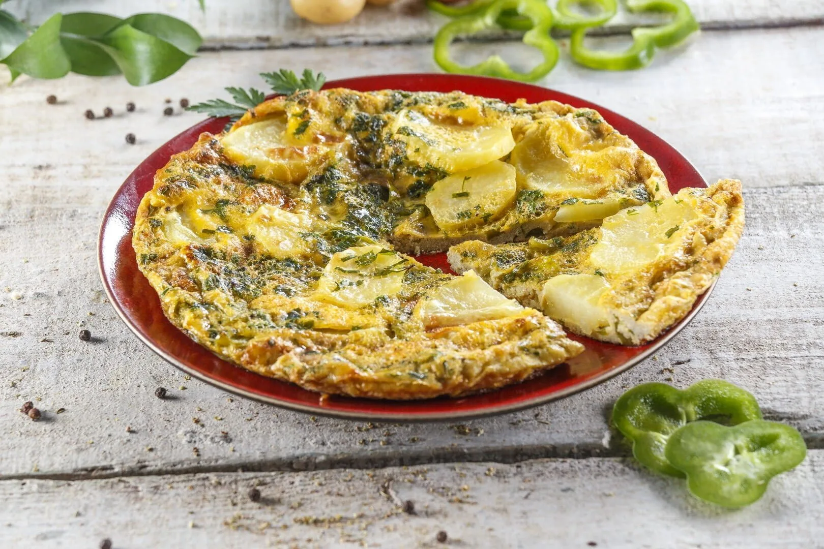 Tortilha de pimentos verdes (receita ideal para grávidas)