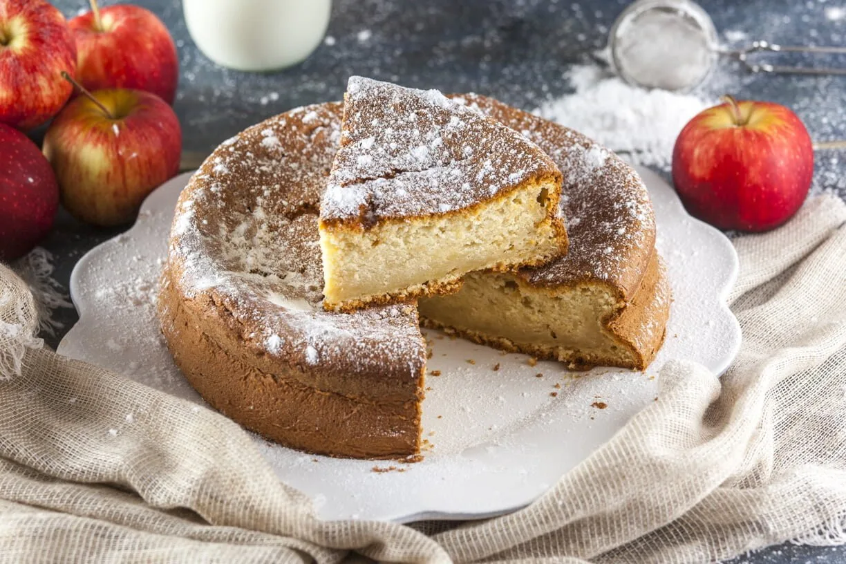 Bolo de maçã e iogurte- receita fácil