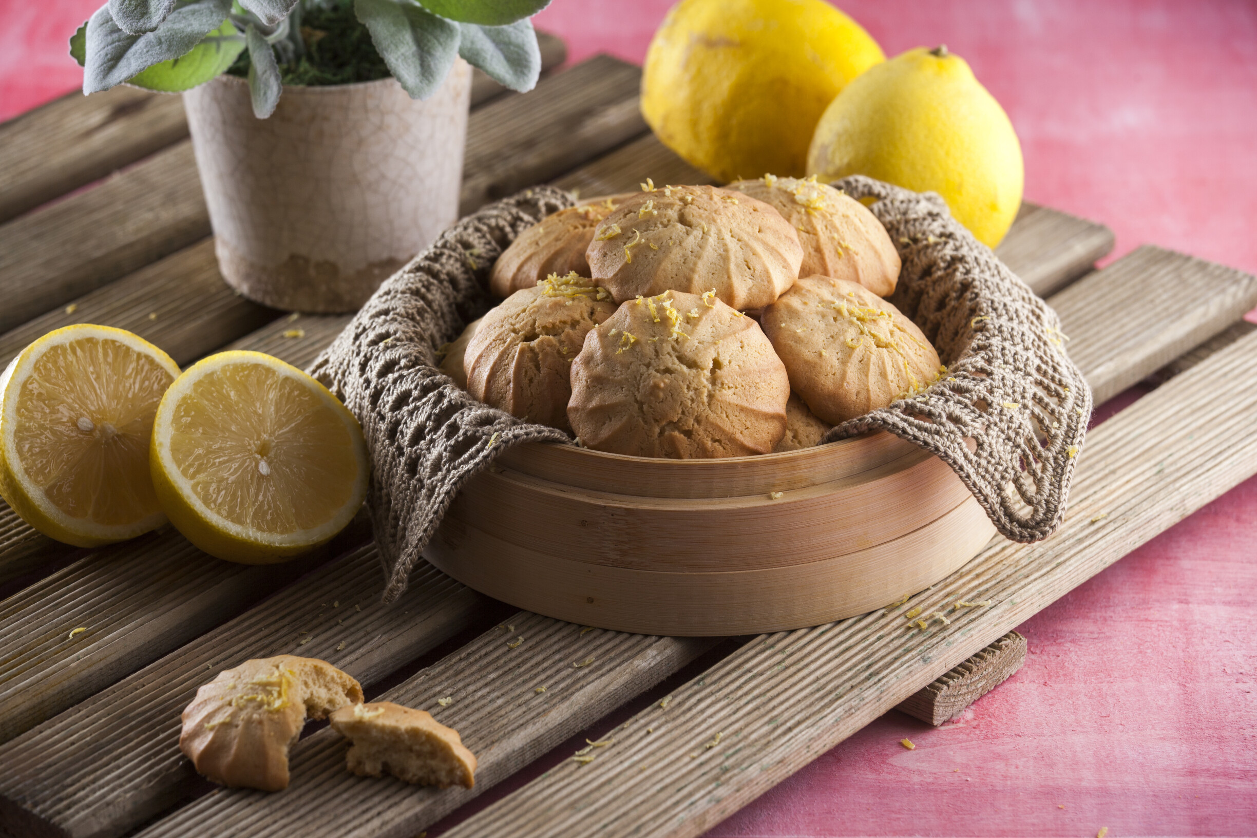 Bolachas de gengibre com limão