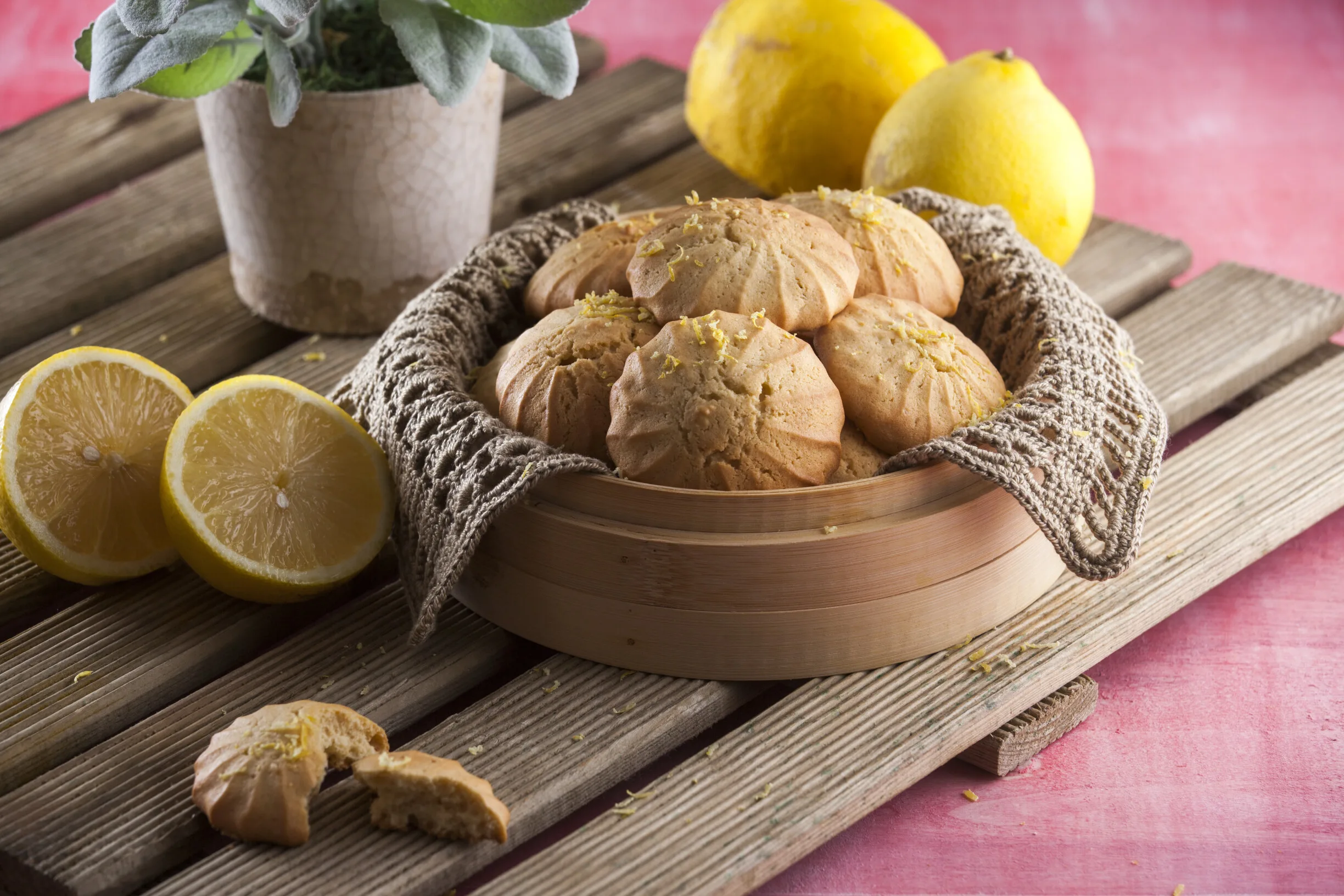 Bolachas de gengibre com limão