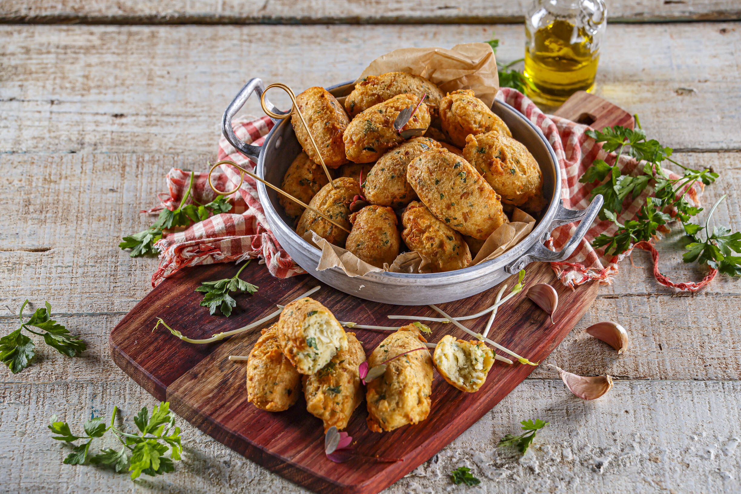 Pastéis de bacalhau na air fryer